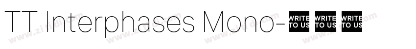 TT Interphases Mono字体转换